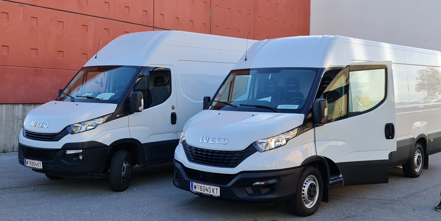 Flota CARO City Liner - Iveco transporter pentru mutări Viena